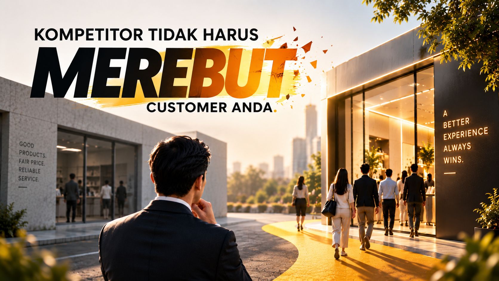 Kompetitor mengubah ekspektasi pelanggan melalui pengalaman yang lebih baik
